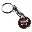 Trolley Coin Keyring - 12 sided £1 - Union Jack GB