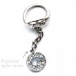 Letter G Diamante Charm Keyring