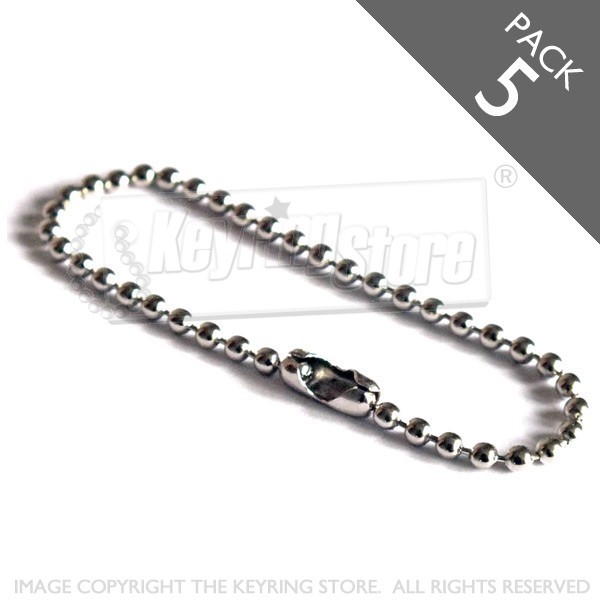 Ball Chain (silver colour) - Pack 5