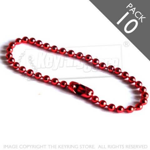 Ball Chain (red) - Pack 10