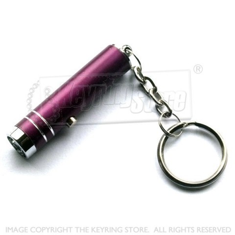 LED Metal Torch Keyring - Premium (purple)