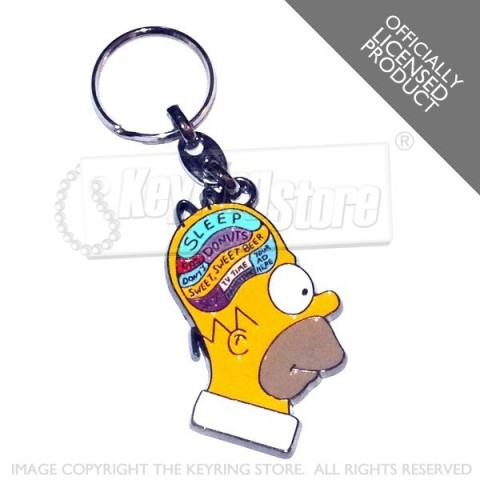 The Simpsons Keyring - Homer Brain