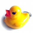 Yellow Duck LED Torch keyrings - Pack 6