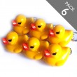 Yellow Duck LED Torch keyrings - Pack 6