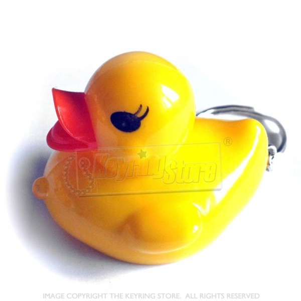 Yellow Duck LED Torch keyring