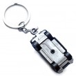 Austin Mini Car Keyring - Blue - Union Jack