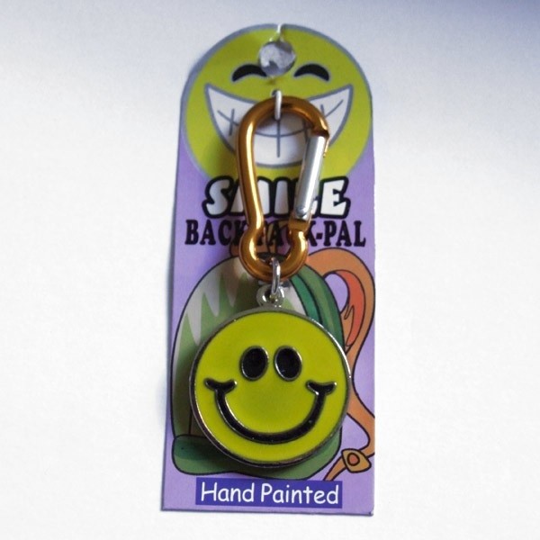 Smiley yellow Back Pack Pal keyring