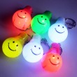 Smiley Light bulb LED keyrings - Pack 6