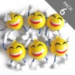 Smiley ball keyring