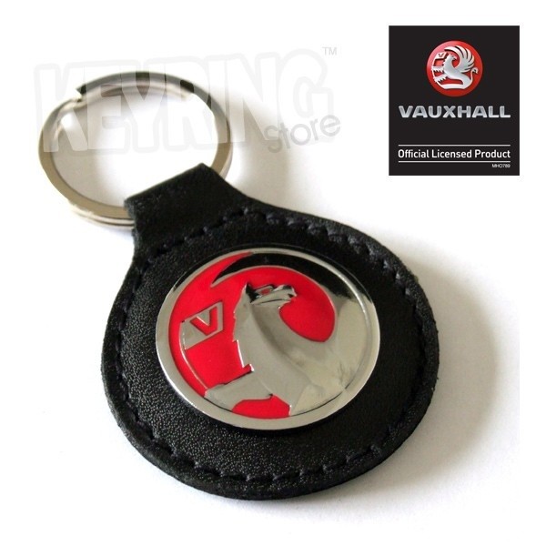 Vauxhall Logo Black Leather Richbrook 4400.3500000000004 Key Ring