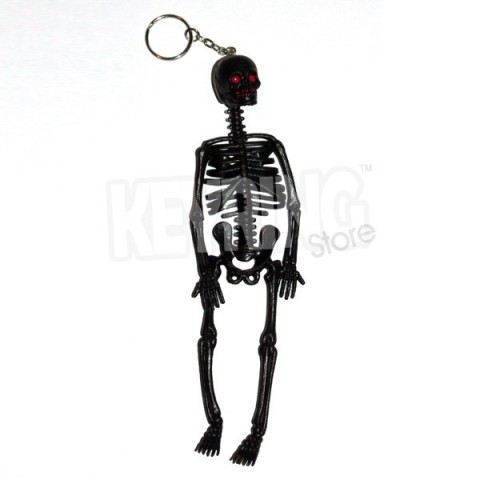 Giant Skeleton Keyring -Black & Red