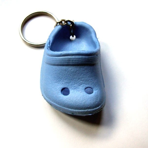 Rubbery Shoes Blue Keyring