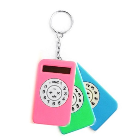 Mini calculator keyring - Various colours