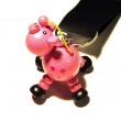 Wooden Pig Keyring