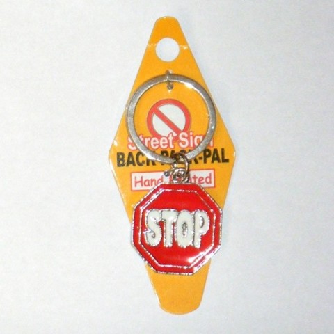 Road Sign Keyring - STOP sign