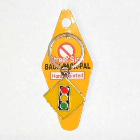 Road Sign Keyring - Traffic Lights Sign