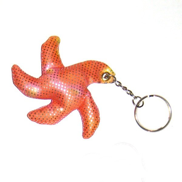 Star Fish Sand-filled keyring