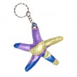 Star Fish blue Sand-filled keyring