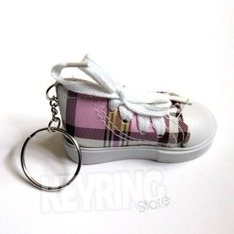 Sports Shoe Trainers Keyring (various pastel colours)