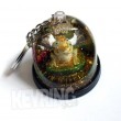 Snow Dome Frog Keyring