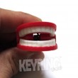 Novelty Mini Teeth Keyring