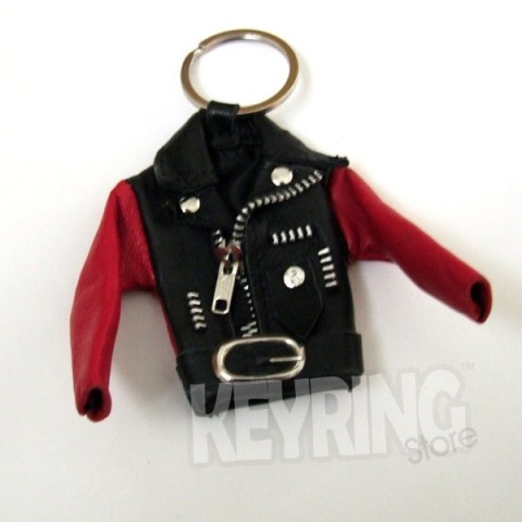 Real Leather Jacket Keyring