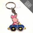 Piglet in Car Disney Winnie The Pooh Keyring