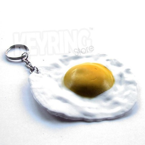 Fried Egg Keyring - FREE Bacon!