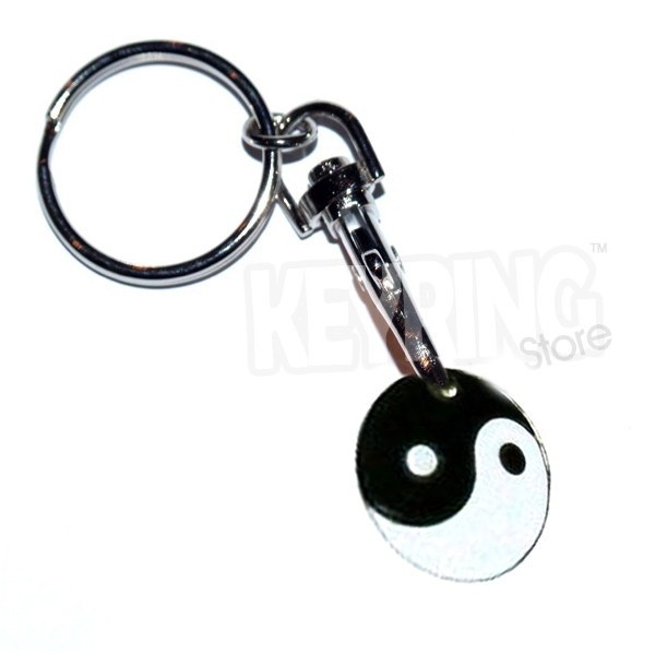 Trolley Coin Keyring - Yin & Yang