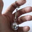 Premium Chrome Silver Mini Disco ball keyrings - pack 10