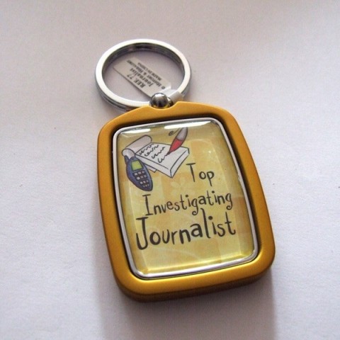 Journalist Keyring