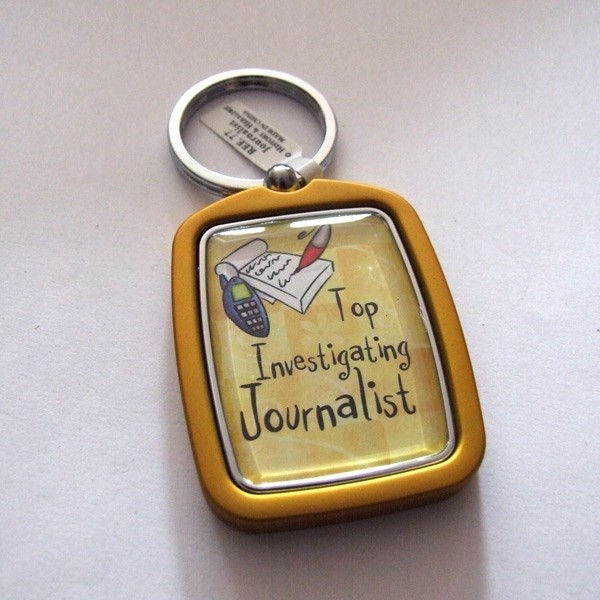 Journalist Keyring