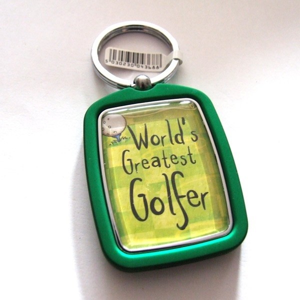 Golfer Keyring