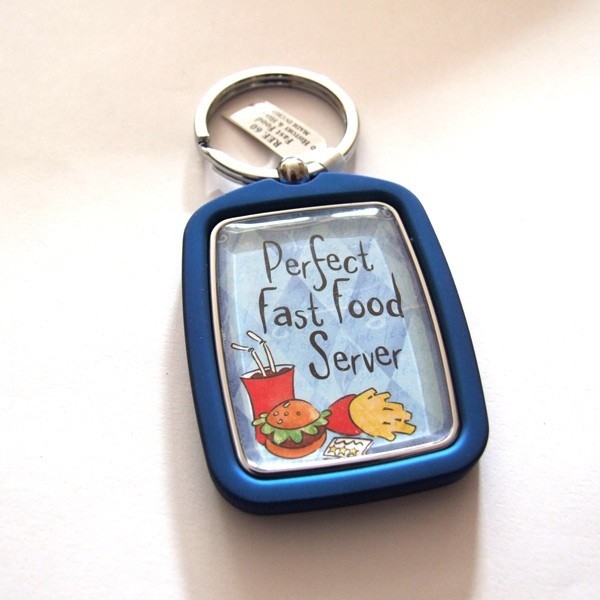 Fast Food Server Keyring